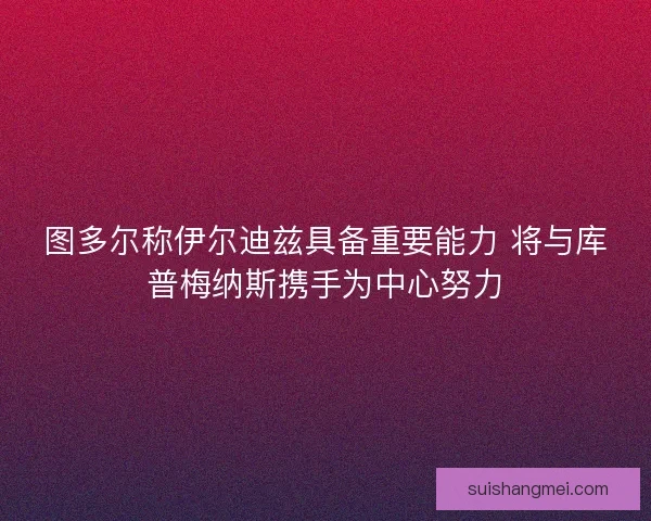 图多尔称伊尔迪兹具备重要能力 将与库普梅纳斯携手为中心努力 图多尔称伊尔迪兹具备重要能力 将与库普梅纳斯携手为中心努力